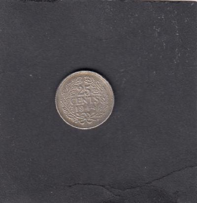 Beschrijving: 25 Cent WILHELMIN